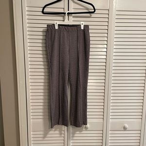 Pink and black patterned pants